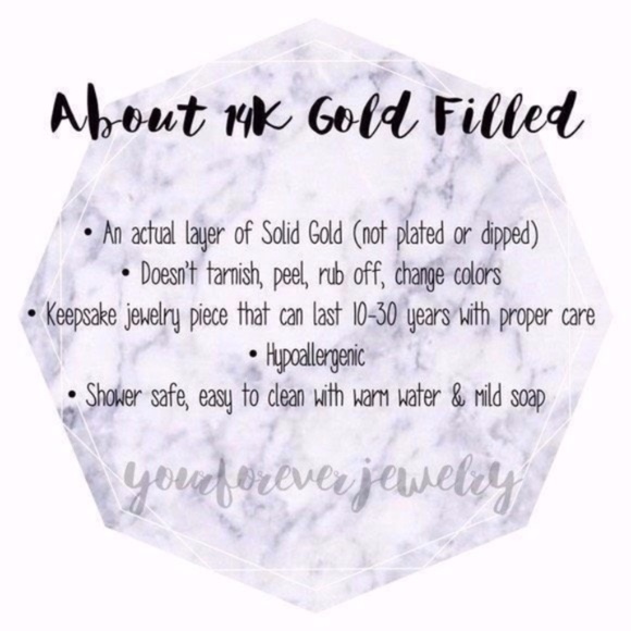 14K Gold-Filled Engraved Initial Bar Necklace - Picture 8 of 9